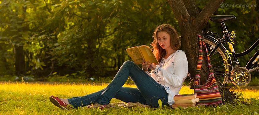 A Girl Reading a Book